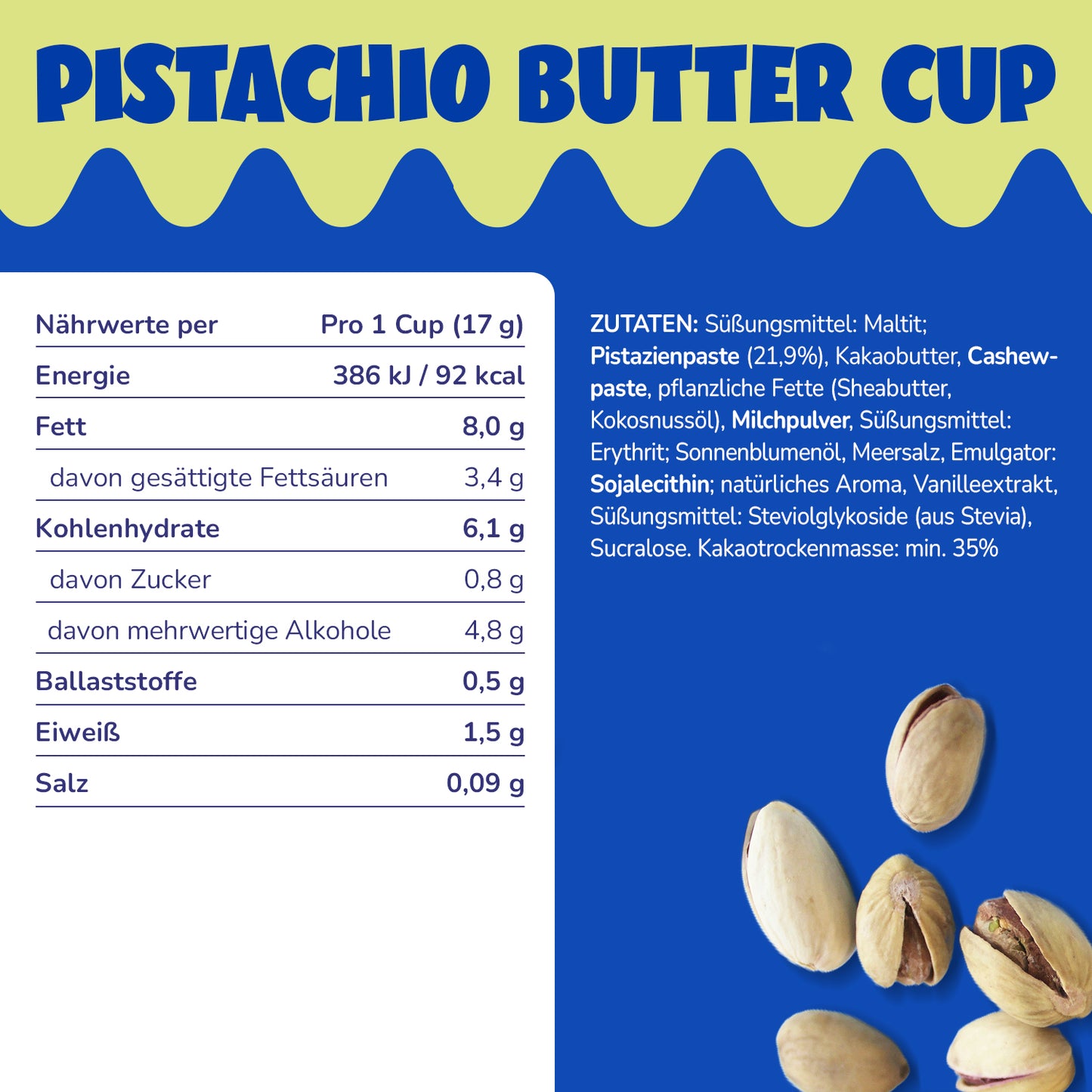 White Pistachio Butter Cups