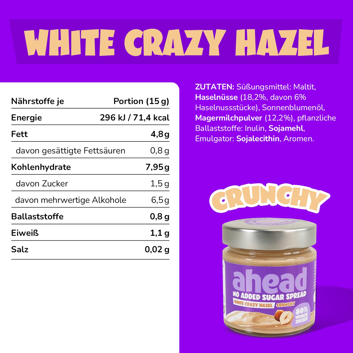 White Crazy Hazel Crunchy Sparpaket