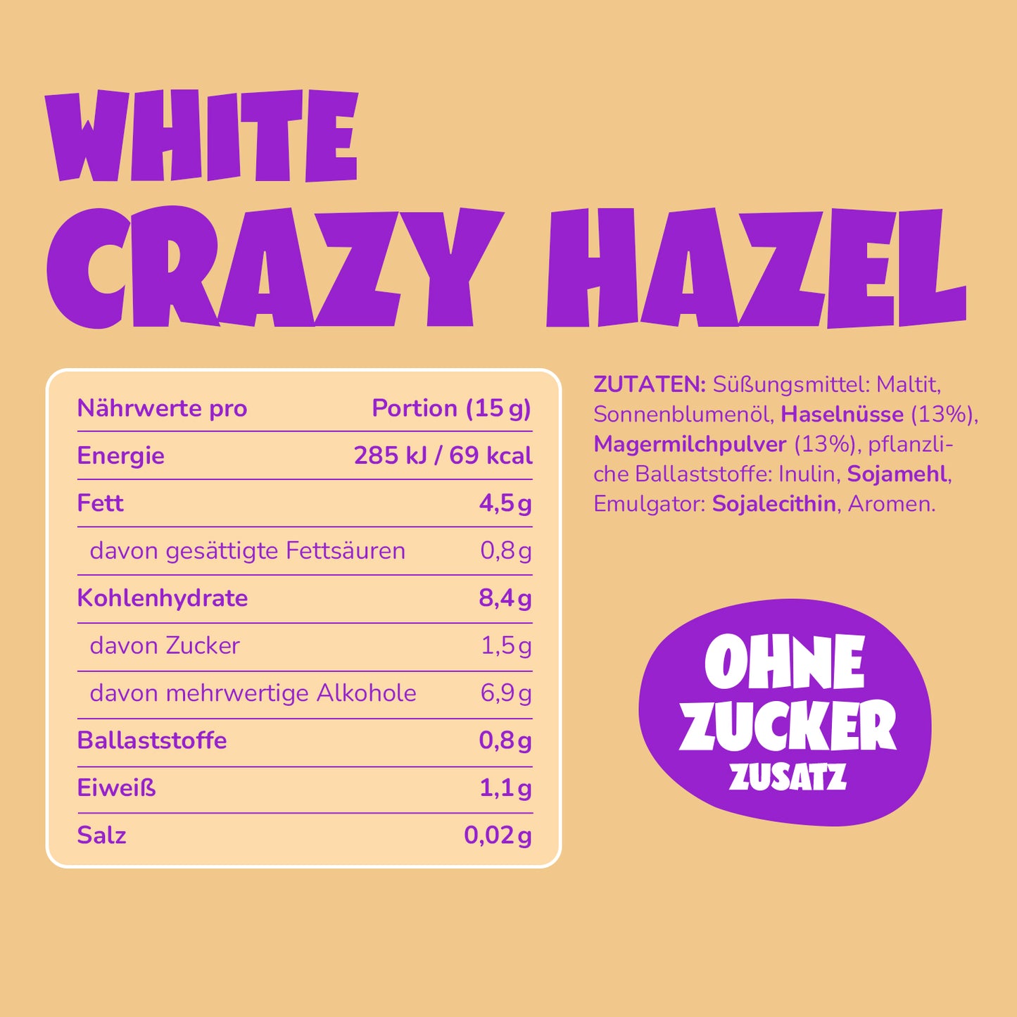 White Crazy Hazel 350g